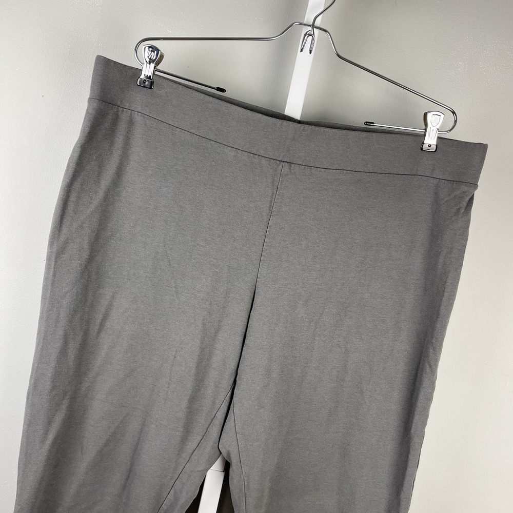 J. Jill Pure Jill Slim Leg Cropped Pants Womens XL Gray Pull-On Comfort